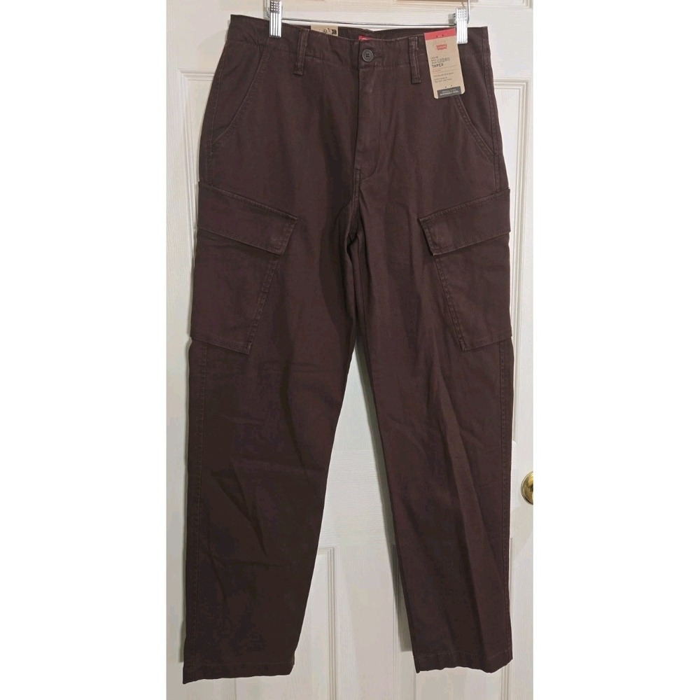 Levi's XX Cargo Taper Pants Mens 31x32 Stretch Sits Below Waist Brown NEW